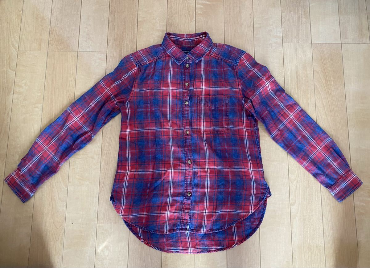 【Sサイズ】★AMERICAN EAGLE アメリカンイーグル レディース トップス チェック柄 長袖シャツ★拍卖