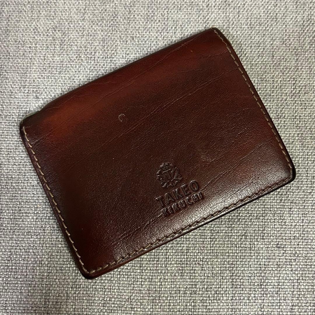 タケオキクチ カードケース 財布 レザー 名刺入れ拍卖