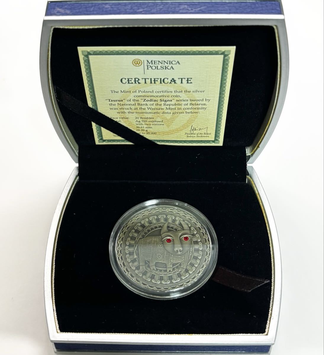 ポーランド 20ルーブル 銀貨 おうし座 Zodiac Signs Taurus 星座 ゾディアックサイン シリーズ コイン coin拍卖