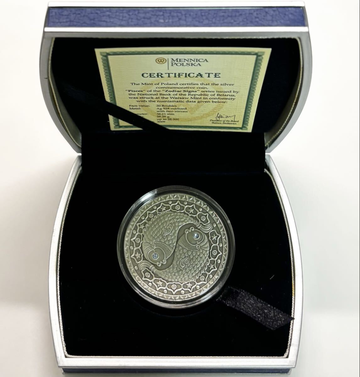 ポーランド 20ルーブル 銀貨 うお座 Zodiac Signs Pisces 星座 ゾディアックサイン シリーズ コイン coin SILVER拍卖