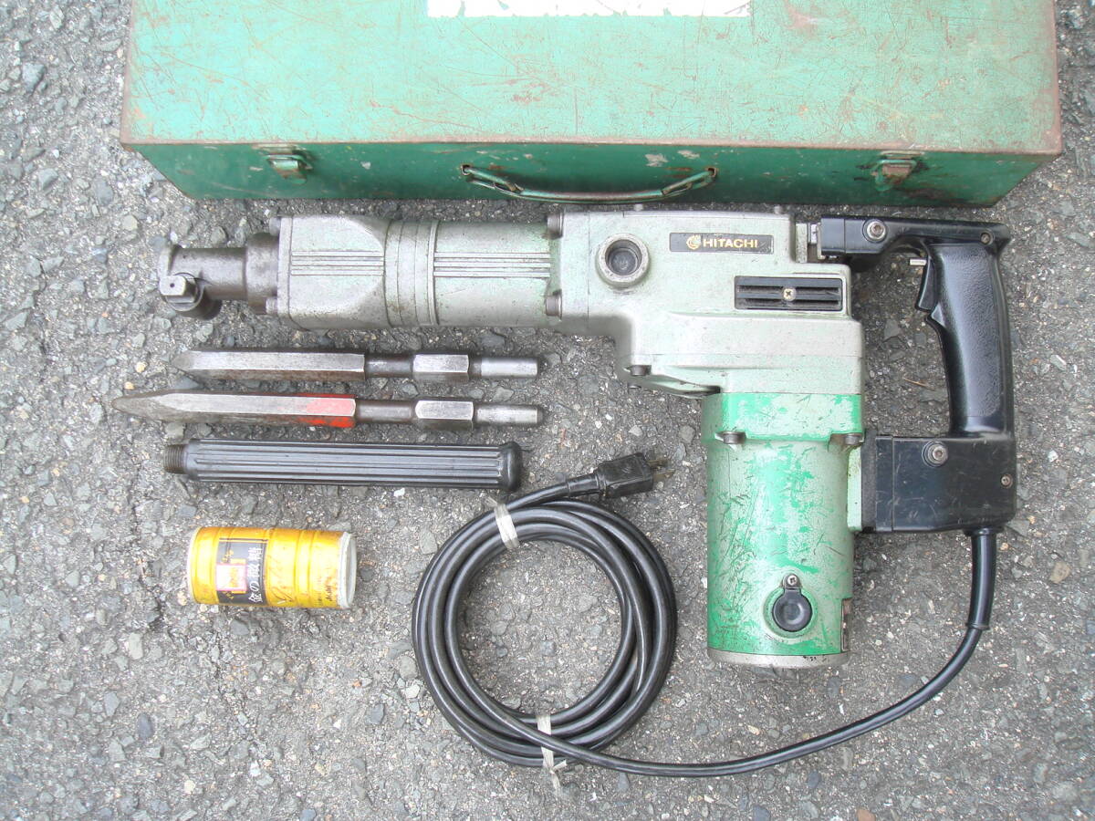 電動工具 電動ハンマ 削岩機 ハツリ はつり 日立 ハンマ ジャンク扱い拍卖