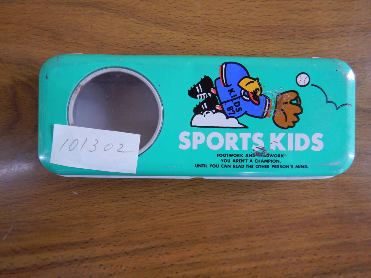 ペンケース 101302 SPORTS KIDS GAKKEN H50-21 学研 VICTORIA FANCY 昭和レトロ 7X17H2.7CM 筆箱 缶ケース 筆記用具拍卖