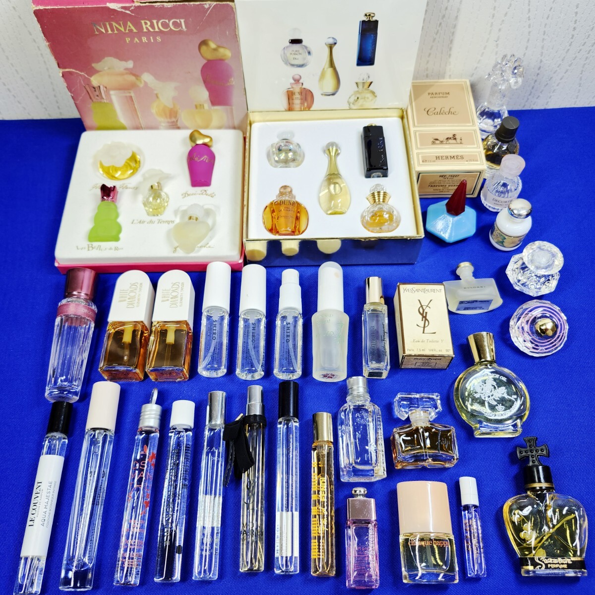 ブランド 香水 43点 まとめて◆ミニ香水セット◆ミニボトル◆Dior◆HERMES◆BVLGARI◆SHIRO◆YSL◆FENDI◆L'OCCITANE 他◆残量様々拍卖