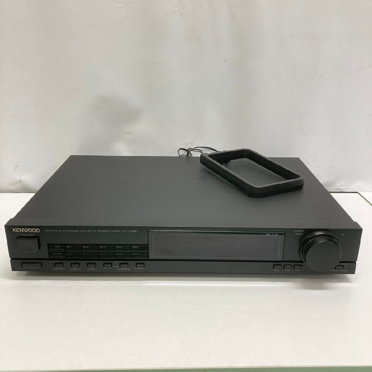 【現状品】『11-700』KENWOOD ケンウッド ステレオチューナー FM-AM-TV KT-V990 オーディオ機器 ループアンテナ拍卖