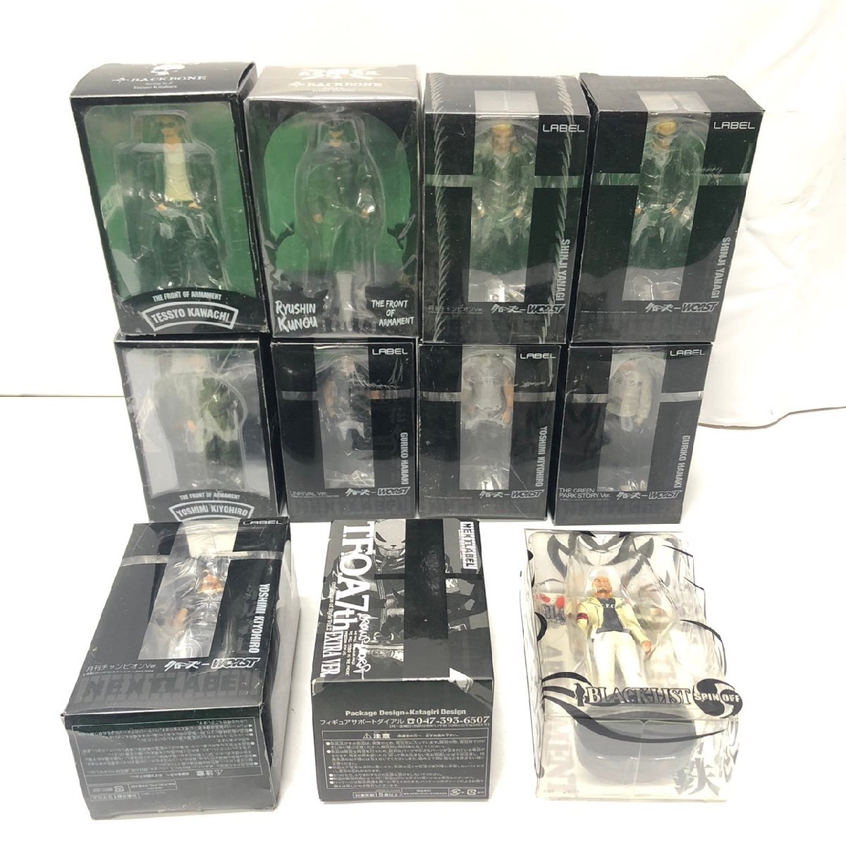 【未開封一部開封済み】『11-691』クローズ&WORST THE FRONT OF ARMAMENT BLACKLIST フィギュア11点まとめ清広義己河内哲生花木九里虎など拍卖