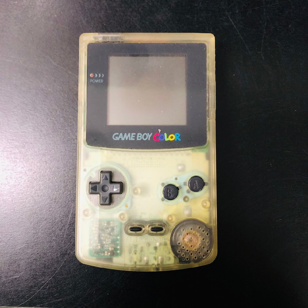 【現状品】『11-736』任天堂 Nintendo ニンテンドー ゲームボーイカラー クリア CGB-001 本体 ゲーム機拍卖