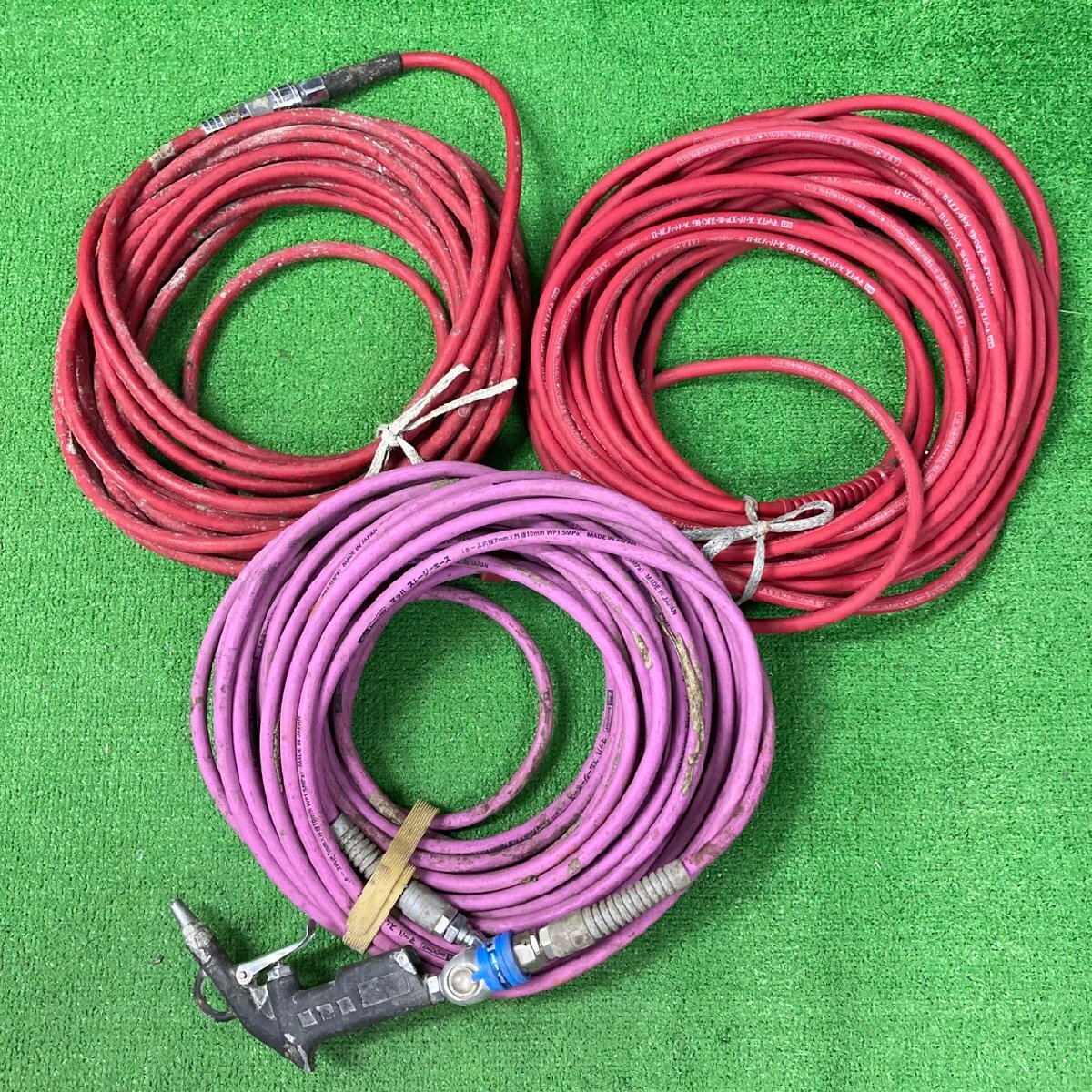 【中古品】『11-961』マックス スーパーエアホース スーパーソフトⅡ 内径6.0mm マッハ スムージーホース 内径7.0mm 他1点 まとめ 約4.3kg拍卖