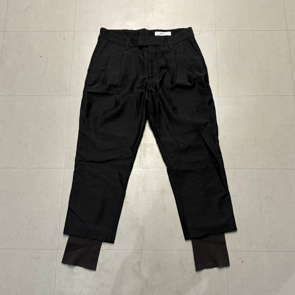 TOGA VIRILIS トーガビリリース 24AW Riblinning Slacks Pants スラックスパンツ TV42-FF302 グレー size:46【中目黒A11】拍卖