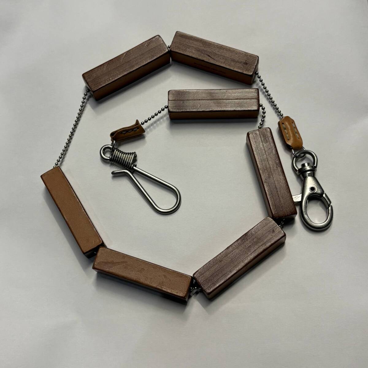 Hender Scheme エンダースキーマ Block Wallet Chain ウォレットチェーン ブラウン size:-【中目黒A11】拍卖