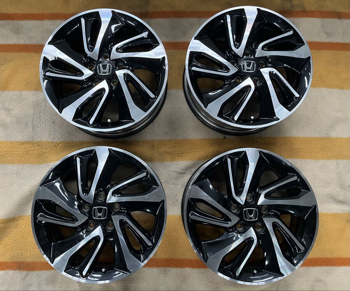 ホンダ ステップワゴン スパーダ RP3 純正アルミホイール 4本セット 17×6J +50 ブラック ポリッシュ ブラポリ拍卖