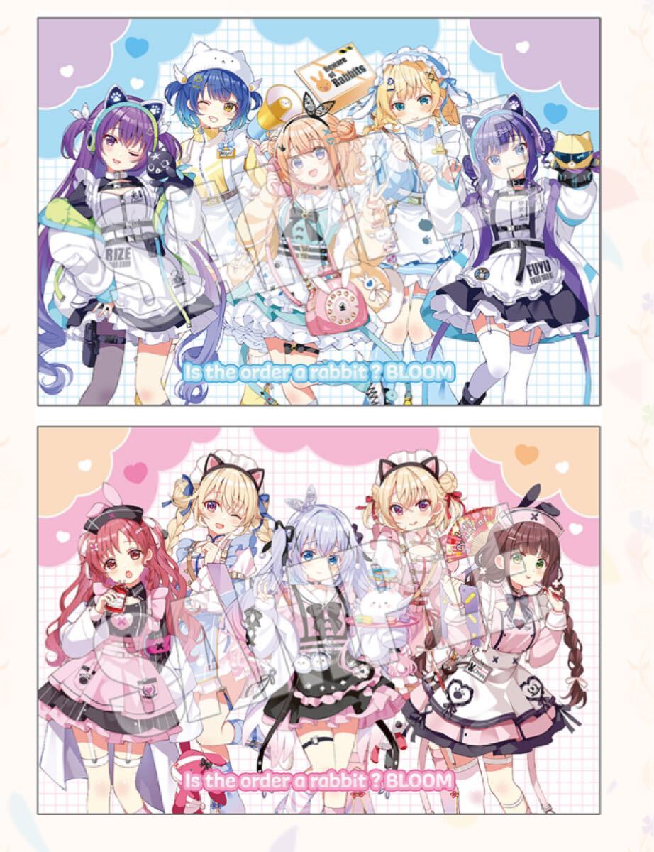 2枚セット【ご注文はうさぎですか】 BLOOM アトレ 特典 ポストカード 秋葉原 ココア チノ リゼ 千夜 シャロ マヤ メグ フユ ナツメ エル拍卖