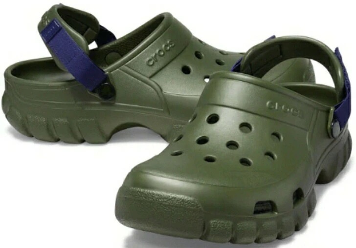 crocs OFFROAD SPORT CLOG オリーブグリーン系 26cm拍卖