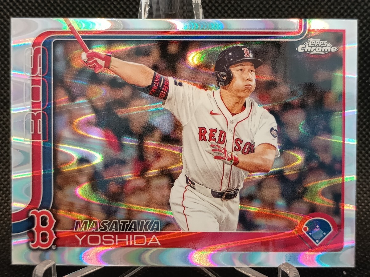 吉田正尚 レイウェーブリフラクター 【2025 TOPPS CHROME BASEBALL #141 MASATAKA YOSHIDA RAYWAVE REFRACTOR】ロサンゼルス・ドジャース拍卖