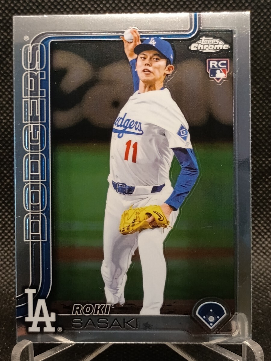 佐々木朗希 ベースカード 【2025 TOPPS CHROME BASEBALL #217 ROKI SASAKI】ロサンゼルス・ドジャース拍卖