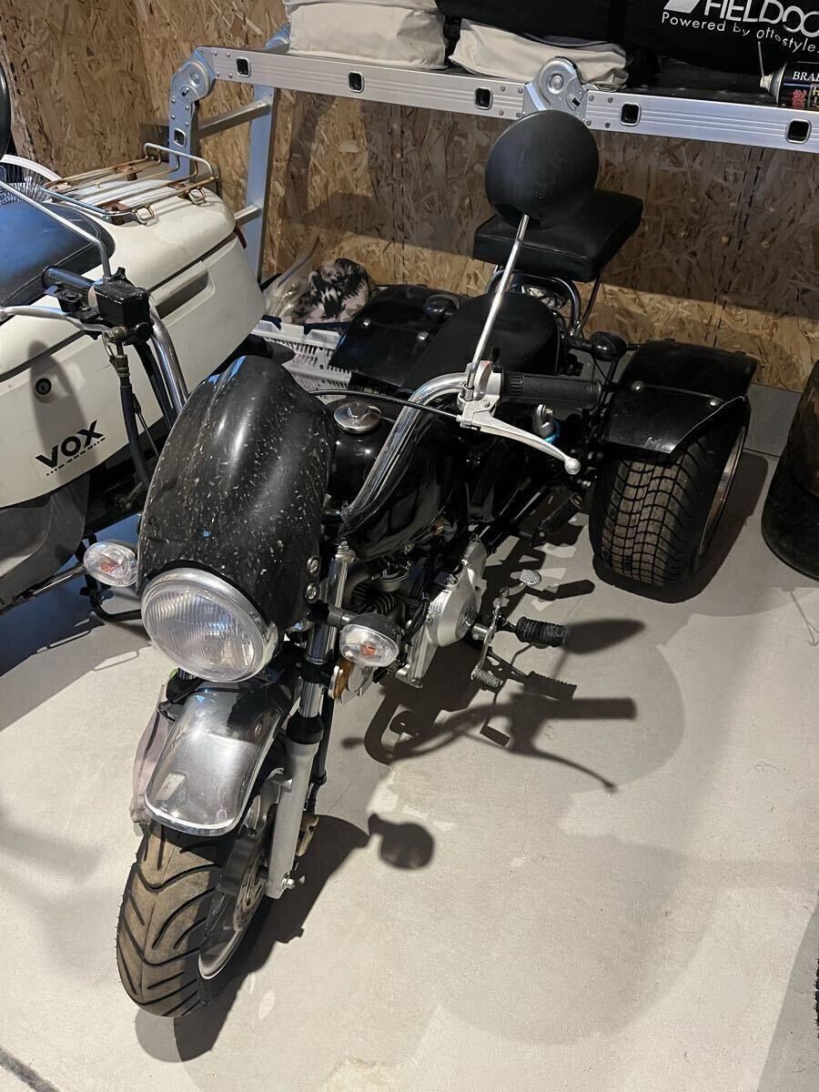 モンキートライク 1円スタート 売り切り 不動 レストアベース 中華製 検索用 モンキー ゴリラ バギー 4ミニ 原付 バイク 拍卖