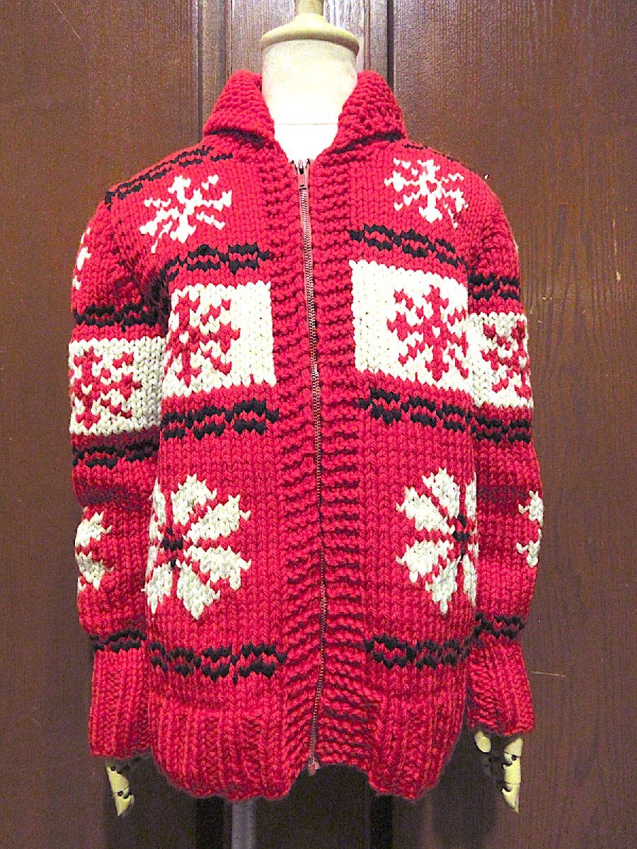 ビンテージ60's●キッズ結晶模様ショールカラーウールカーディガン●251102m1-k-cdgニットセータートップス子ども服拍卖