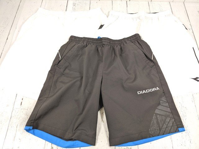 【10yt200】スポーツウエア×3点セット Diadora ディアドラ ハーフパンツ◆サイズM◆C70♪拍卖