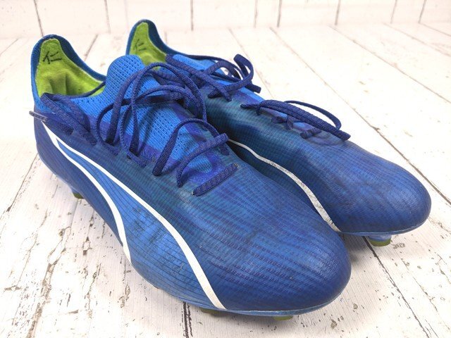 【10yt314】サッカー用スパイクシューズ プーマ PUMA ウルトラ アルティメット HG/AG ウルトラブルー サイズ:27.0cm◆p42♪拍卖