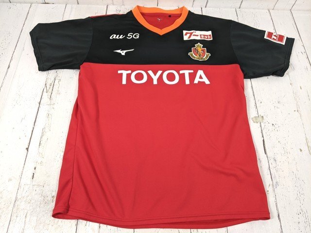 【9yt105】サッカーウエア 名古屋グランパス レプリカユニフォーム【2020】MIZUNO ミズノ 赤×黒 サイズ:M◆C32♪拍卖