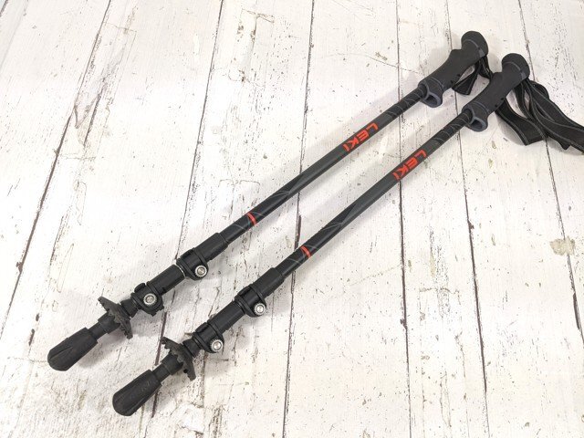 【8yt044】スキー用品 トレッキングポール LEKI レキ JOURNEY LITE サイズ:100~135㎝◆B89♪拍卖