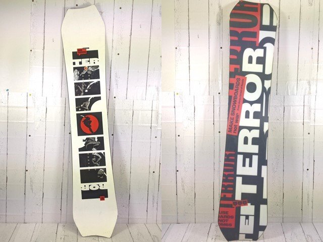 【10yt046】スノーボード板 TERROR テラー 2023年モデル ツインチップ ダブルキャンバー サイズ:145㎝◆o87♪拍卖