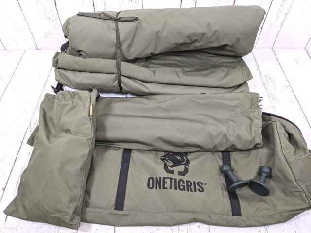 【9yt208】アウトドア キャンプ用品 OneTigris ワンティグリス SOLO HOMESTEAD TCテント アーミーグリーン◆C33♪拍卖