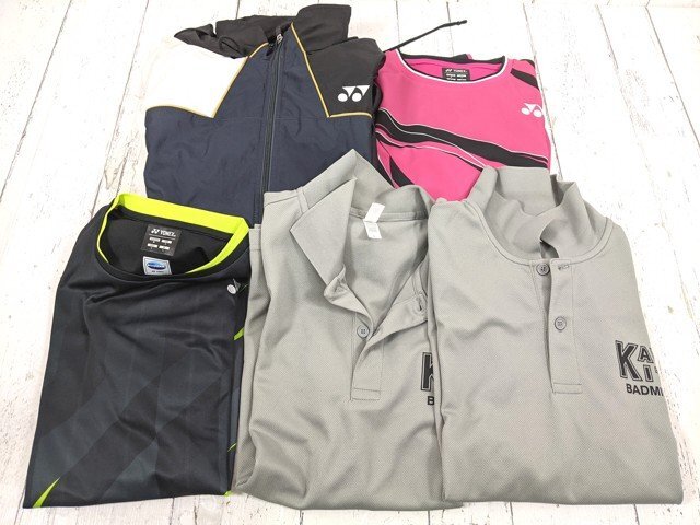 【10yt230】埼玉県立川口北高校 バドミントン部ウエア 半袖ポロシャツ+ユニフォームシャツ+ウインドブレイカー Lサイズ◆T2798♪拍卖