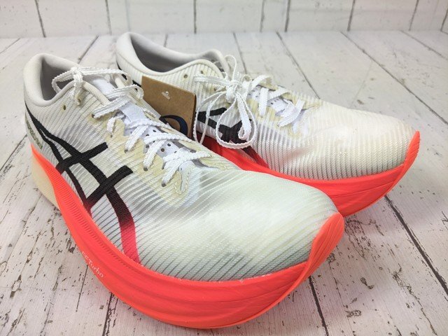 【10yt336】ランニングシューズ アシックス asics メタスピードスカイ+ 1013A115 ホワイト×ブラック サイズ:26.5cm 美品◆p50♪拍卖