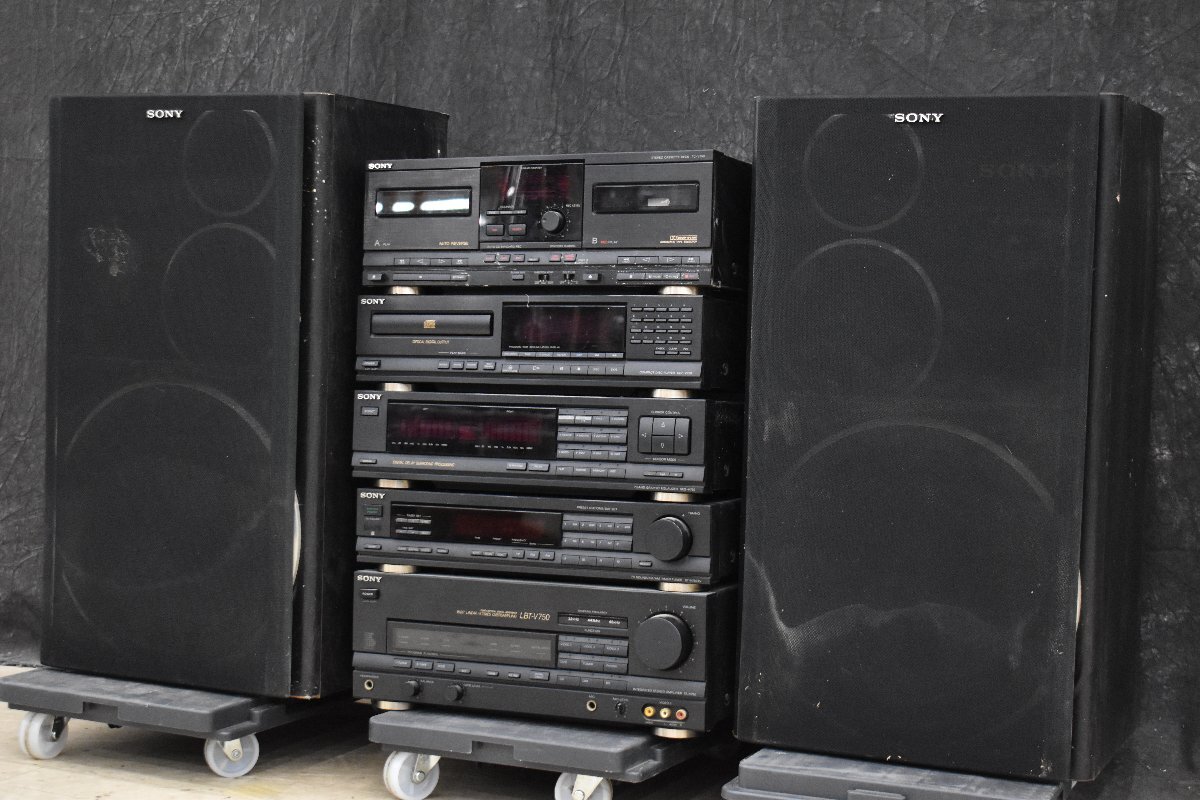 【G】SONY SS-V750AV/TC-V750/CDP-V750/SEQ-V750/ST-V750TV/TA-V750 システムコンポ ソニー 3163971拍卖