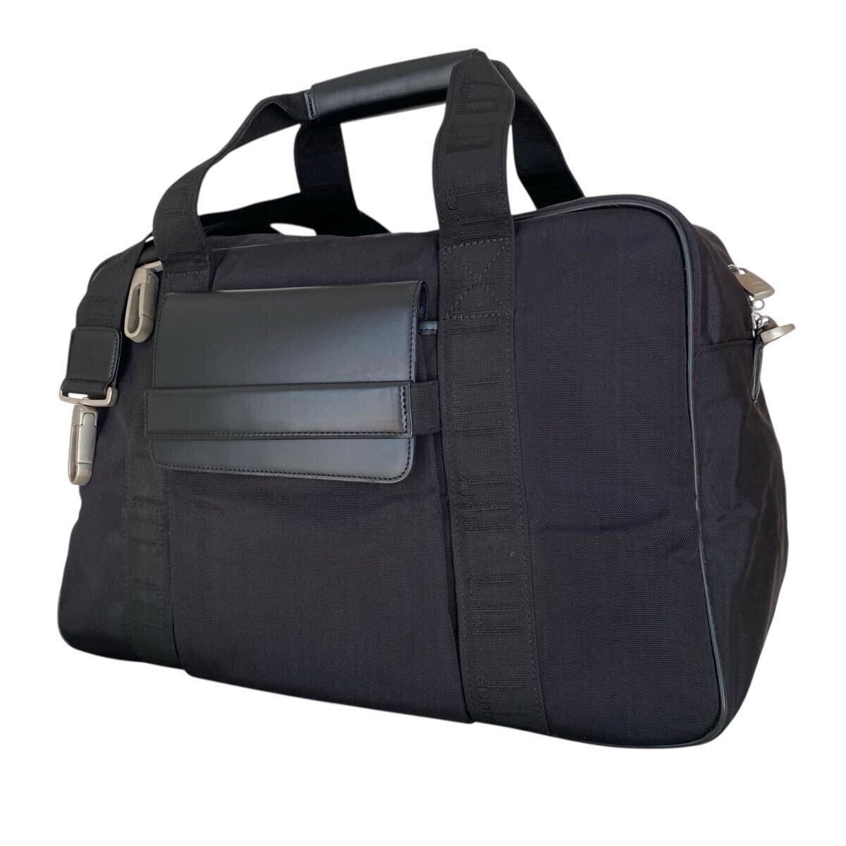 良品 dunhill ダンヒル 2way 大容量 ボストンバッグ ショルダーバッグ 斜めがけ 鍵 メンズ ビジネス 旅行 出張 裏地 総柄拍卖