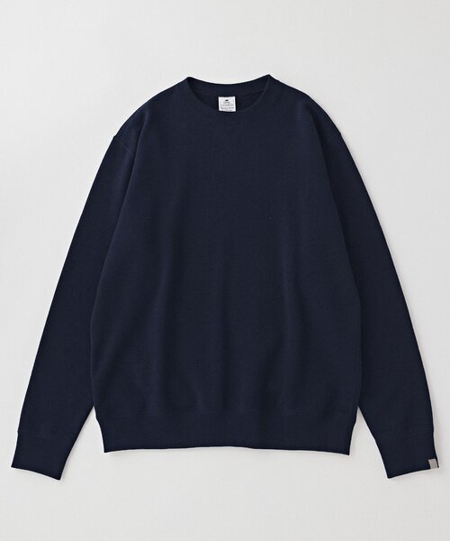 新品未使用 ¥23,100 LOOPWHEELER × LOWERCASE for EDIFICE ライトツリウラケ ルーズスウェット ダークネイビー拍卖