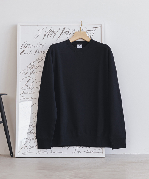 新品未使用 ¥20,900 LOOPWHEELER × LOWERCASE for EDIFICE ライトツリウラケ ルーズスウェット ブラック拍卖