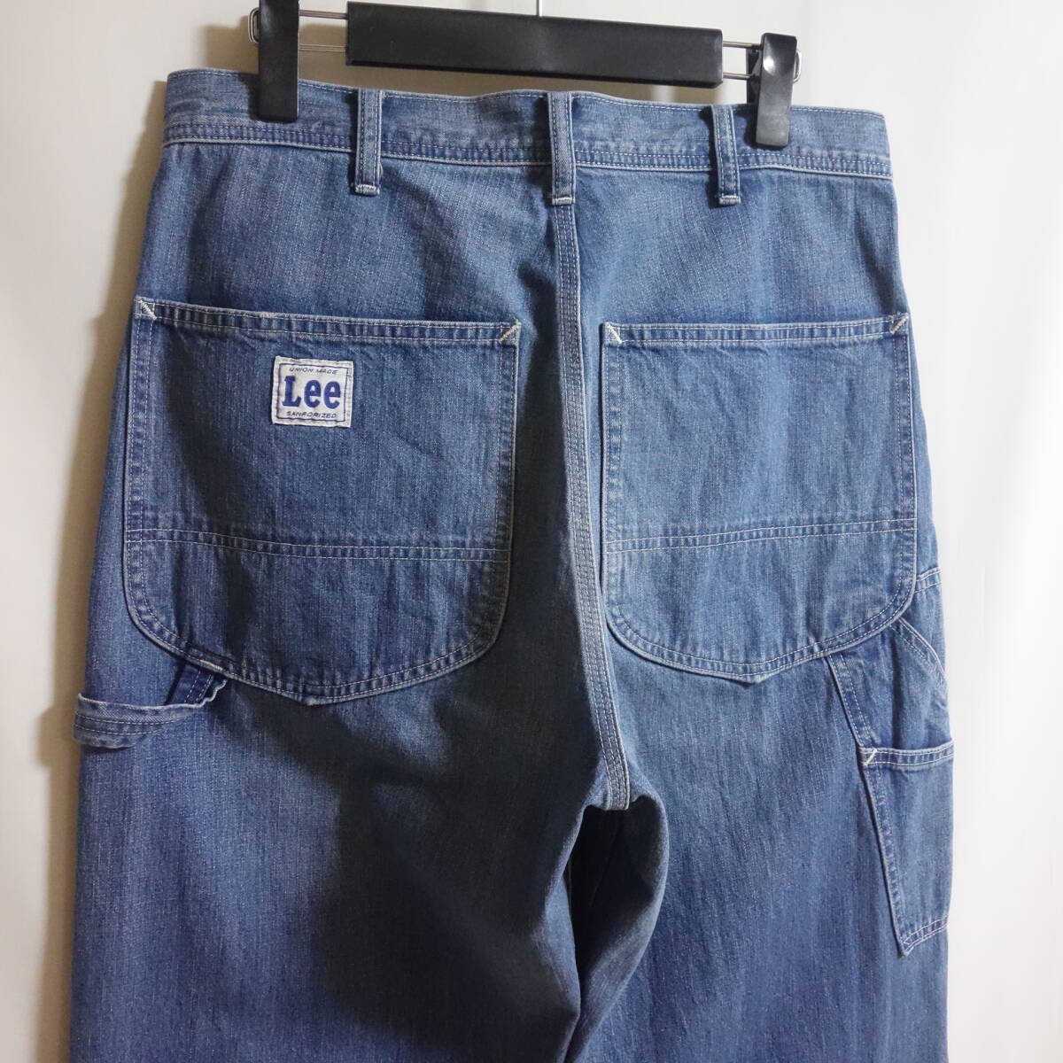 【良好 Lee デニム ペインターパンツ LM7288 M(W32)】インディゴ ライトブルー ルーズフィット ワーク パンツ ジーンズ拍卖