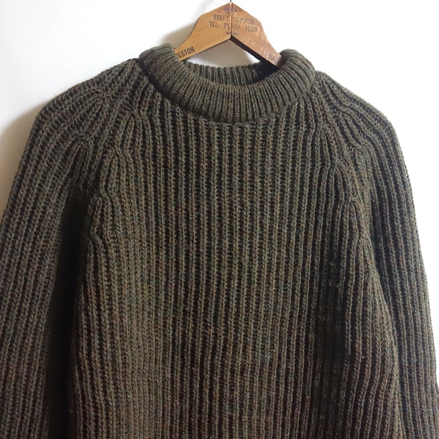 【80's 英国製 Peter Storm ピーターストーム W1 クルーネック セーター L】Made in Great Britain ビンテージ ニット フィッシャーマン拍卖