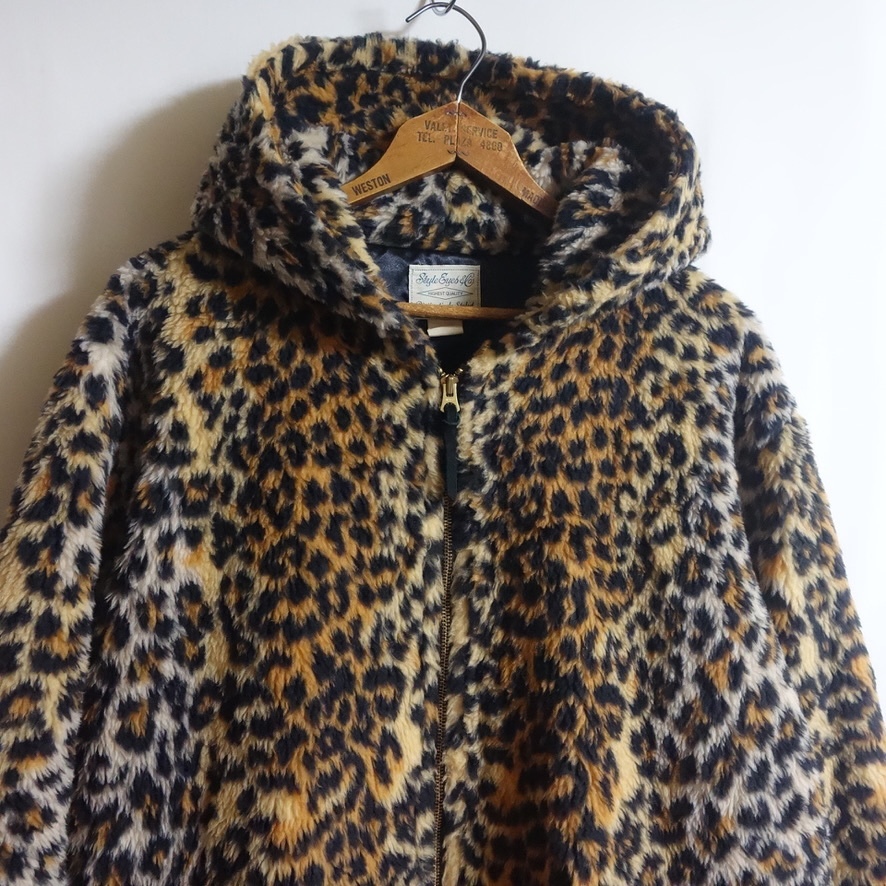 【STYLE EYES スタイルアイズ コディアック ジップパーカー 40】SE14328JS 50's KODIAK 復刻 レオパード ファージャケット ジャーナル別注拍卖