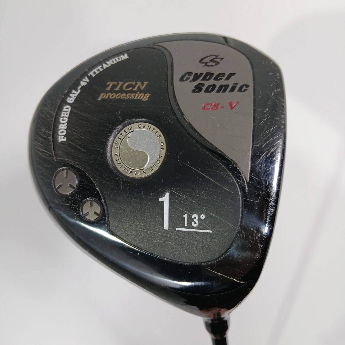 #926 CyberSonic/ サイバーソニック/ CS-V/ レディース用ドライバー/ 13°/ チタンカーボン/和歌山県にて引き取り大歓迎拍卖