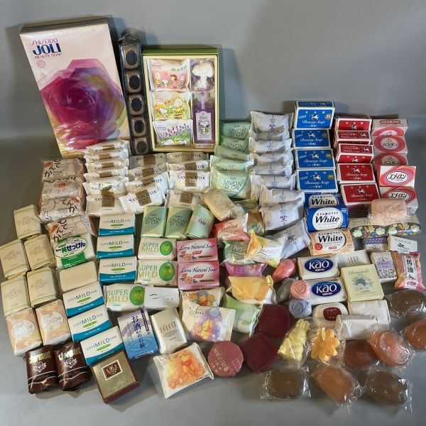 L2-002 固形石鹸 長期保管未使用品 120個前後まとめ 資生堂 HERBAL SOAP 花王 牛乳石鹸 エメロン こども無添加 他拍卖