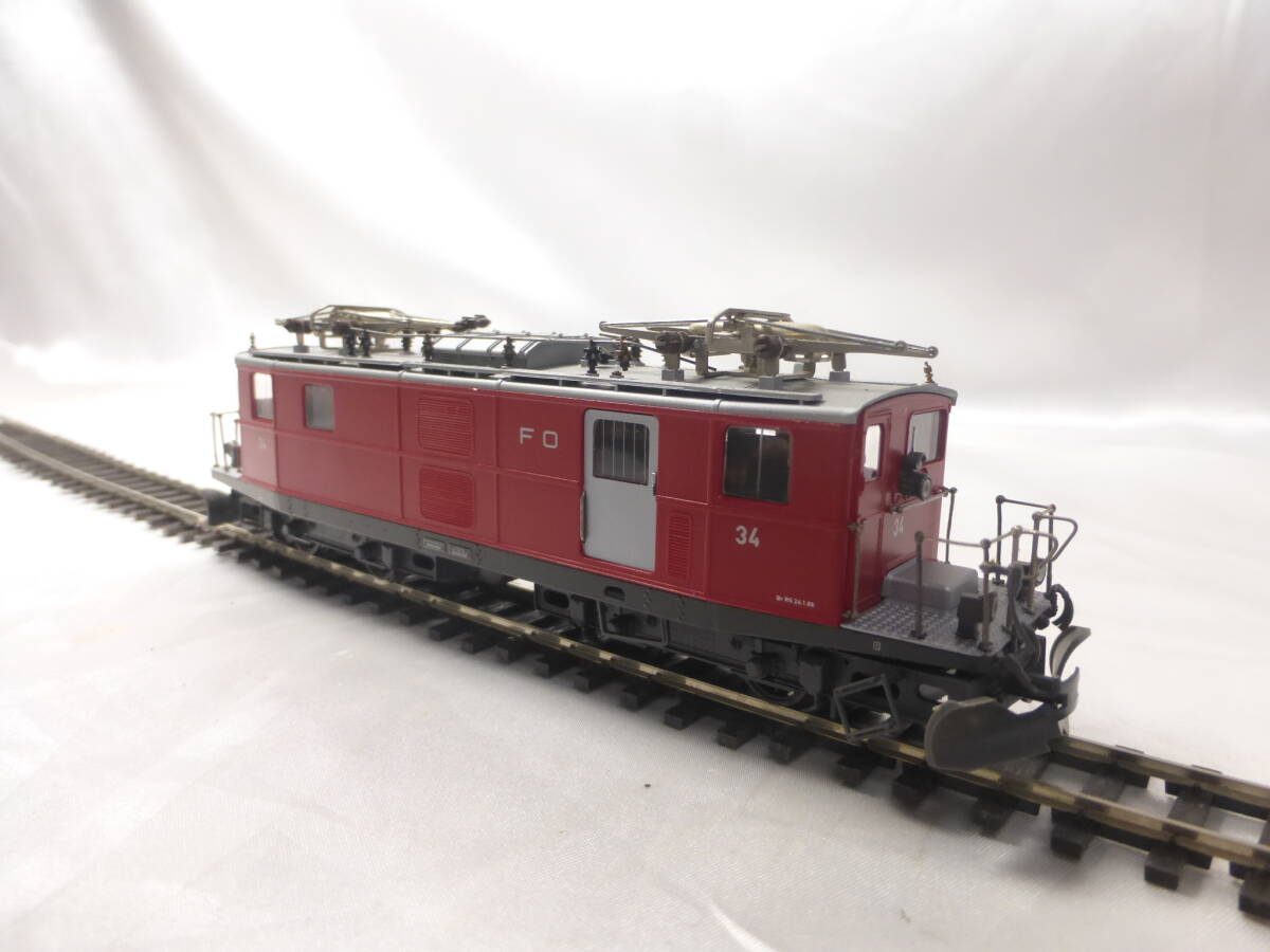 BEMO製 1/87 HOm 12mm Furka Oberalp フルカ・オーバーアルプ鉄道 デッキつき電気機関車 34 号機 美品拍卖