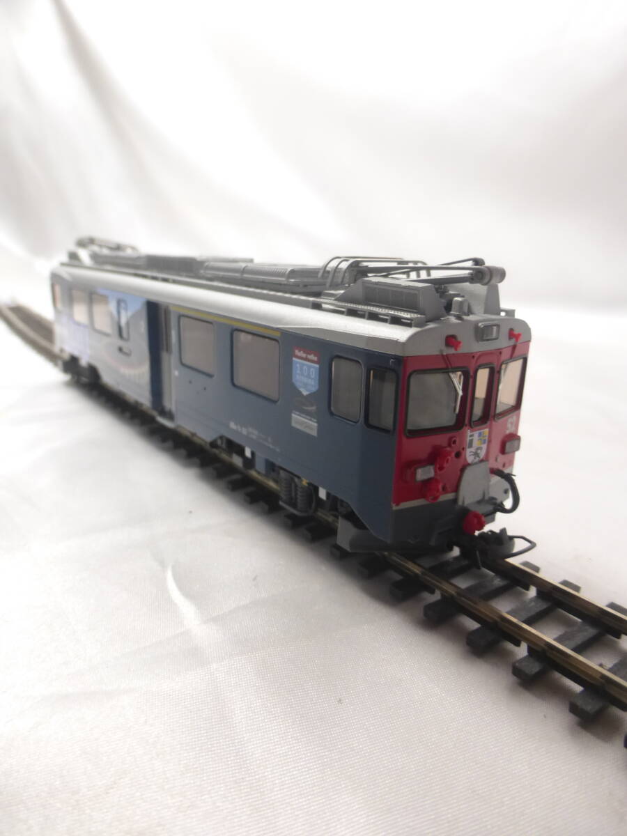 BEMO製 HOm 12mm スイスレーティッシュ鉄道 ABe4/4 RhB 52号機 ベルニナ線開業100周年記念塗装 美品拍卖
