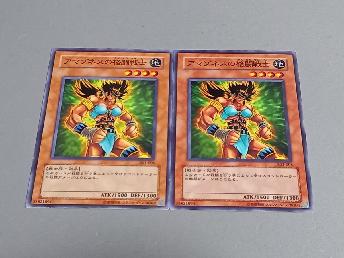 アマゾネスの格闘戦士 ★ 303-006 ★ ノーマル ★ 2枚セット ★ 日本語版 ★ 遊戯王 ★ 同梱可 ★拍卖