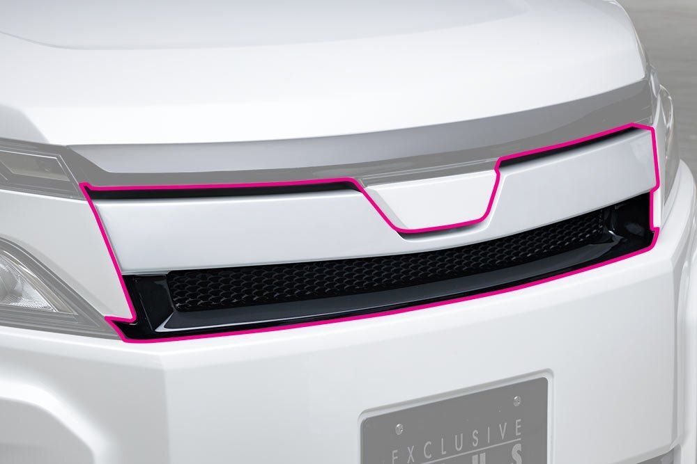 M'z SPEED フロントグリル ブラック (202) FRP ヴォクシー ZRR80G ZRR85G H29.8~R2.3 V/X MC後拍卖