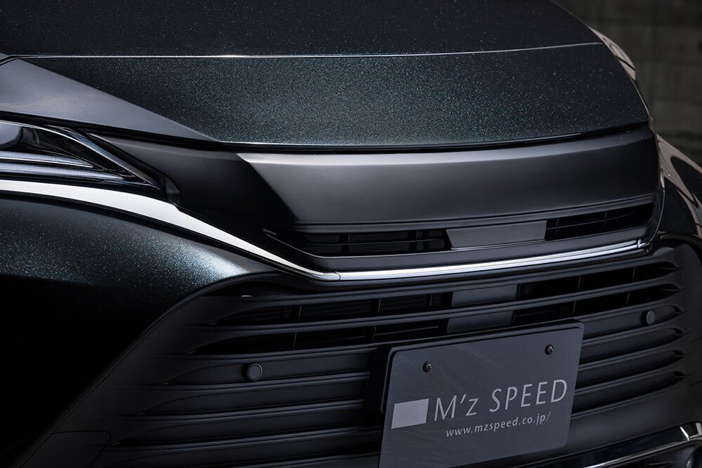 M'z SPEED フロントグリル ホワイトパールクリスタルシャイン (070) ABS ハリアー MXUA80 MXUA85 R2.6~拍卖