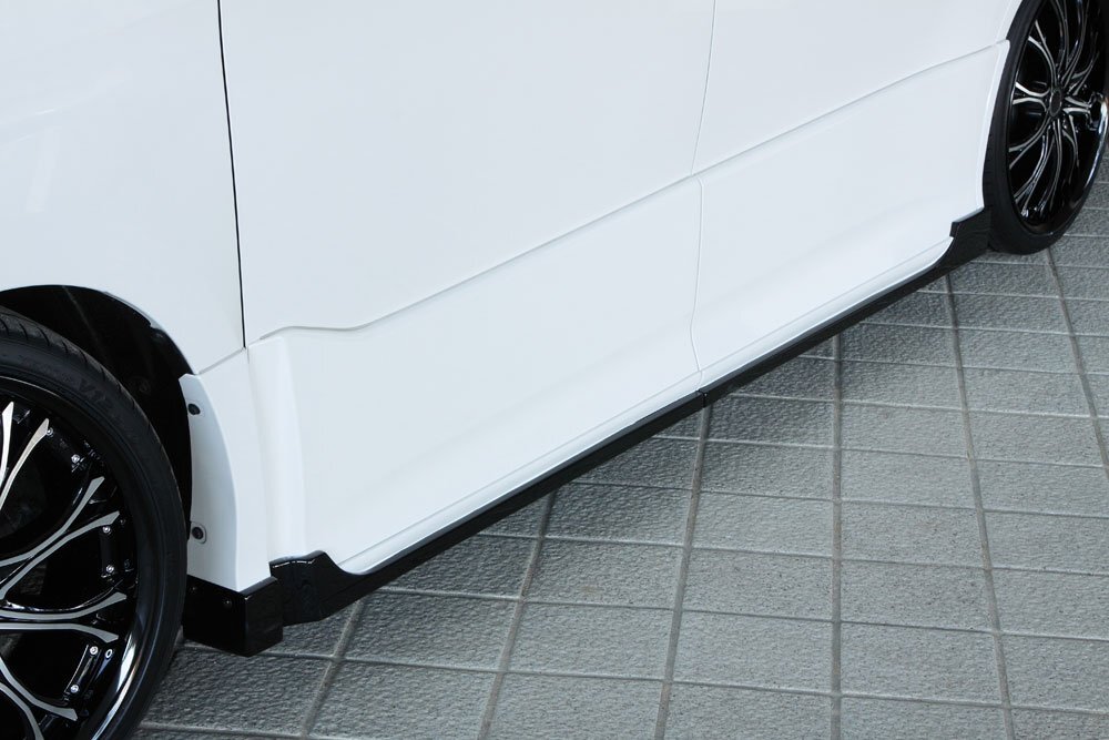 M'z SPEED サイドステップ ブラック (202) FRP ヴォクシー ZRR80W ZRR85W H26.1~H29.7 ZS MC前拍卖