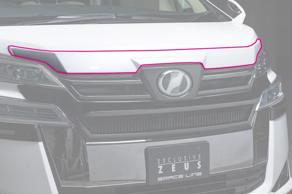 M'z SPEED フードトップモール ブラック (202) FRP ヴェルファイアハイブリッド AYH30W H30.1~R5.5 V/X/エグゼクティブラウンジ MC後拍卖