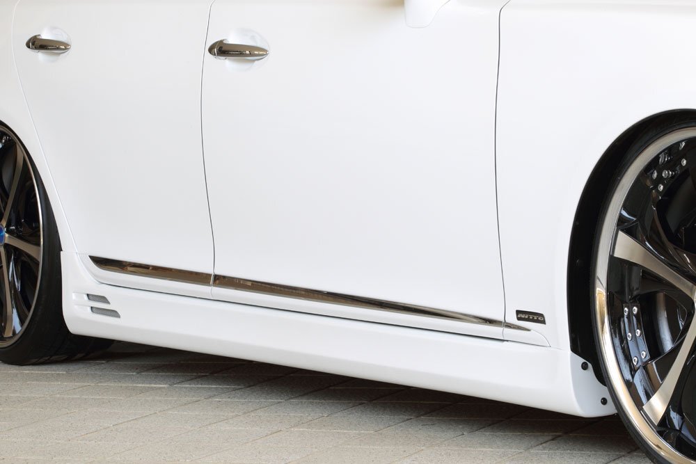 M'z SPEED サイドステップ 未塗装 FRP レクサス LS600h UVF45 H21.9~H24.9 中期 ショート拍卖