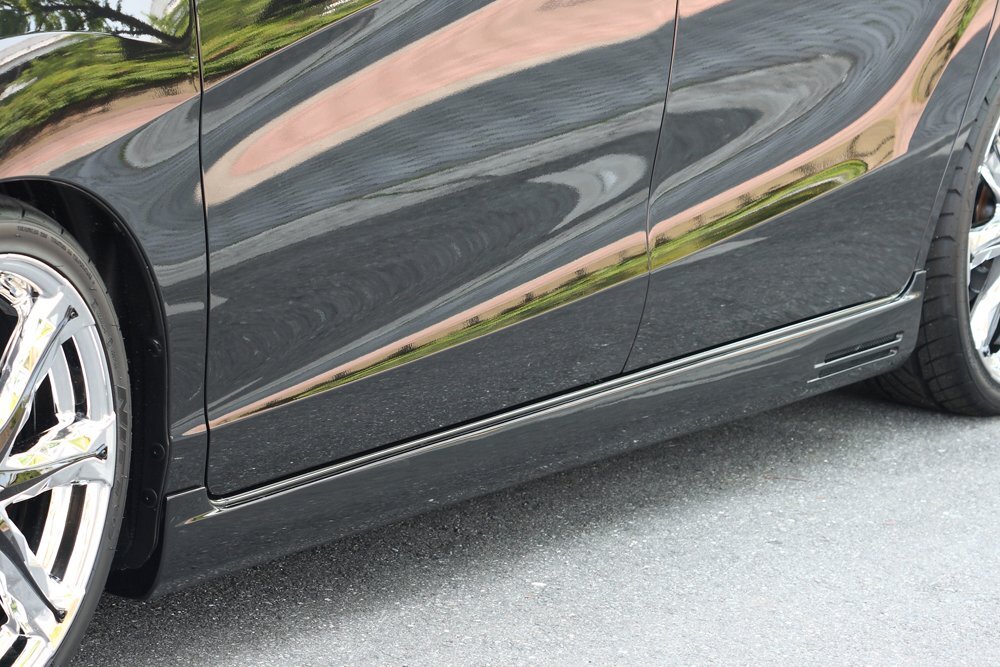 M'z SPEED サイドステップ プレミアムブラキッシュパール (PB81P) FRP フリード GB3 GB4 H23.10~H26.3 純正エアロ付き車除く 中期拍卖