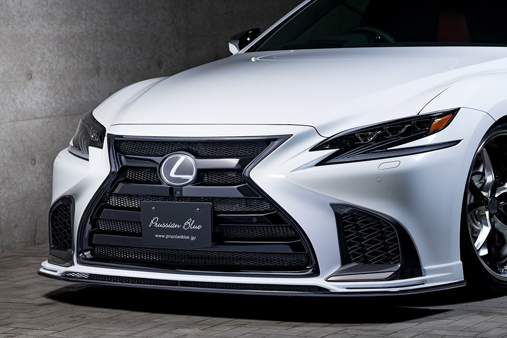 M'z SPEED フロントハーフスポイラー 未塗装 FRP レクサス LS500h GVF50 GVF55 H29.10~R2.10 Fスポーツ拍卖