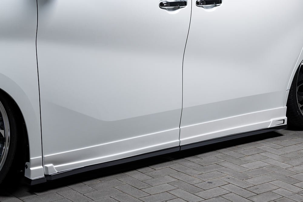 M'z SPEED サイドステップ ホワイトパールクリスタルシャイン (070) ABS アルファード AGH30W AGH35W GGH30W GGH35W H30.1~R5.5 S/SC MC後拍卖