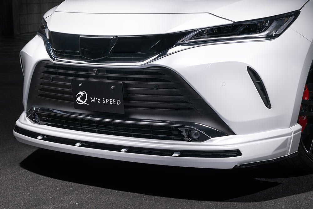 M'z SPEED フロントハーフスポイラー Ver.2 ピアノブラック ABS ハリアーハイブリッド AXUH80 AXUH85 R2.6~ ナイトシェード拍卖