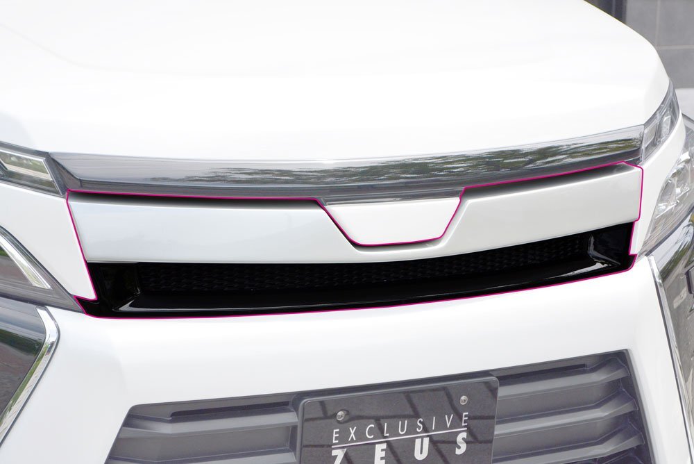 M'z SPEED フロントグリル ブラック (202) FRP ヴォクシー ZWR80W H29.8~R3.12 ハイブリッドZS MC後拍卖